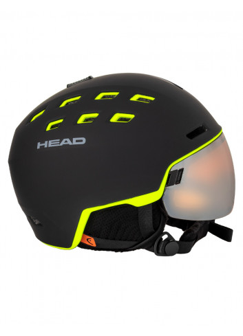 Kaski narciarski z szybą HEAD RADAR black/lime  2022
