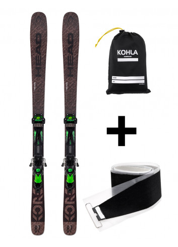 Zestaw skiturowy - Foki KOHLA + Narty skiturowe freeride HEAD KORE 87 + wiązania TYROLIA ADRENALIN 13